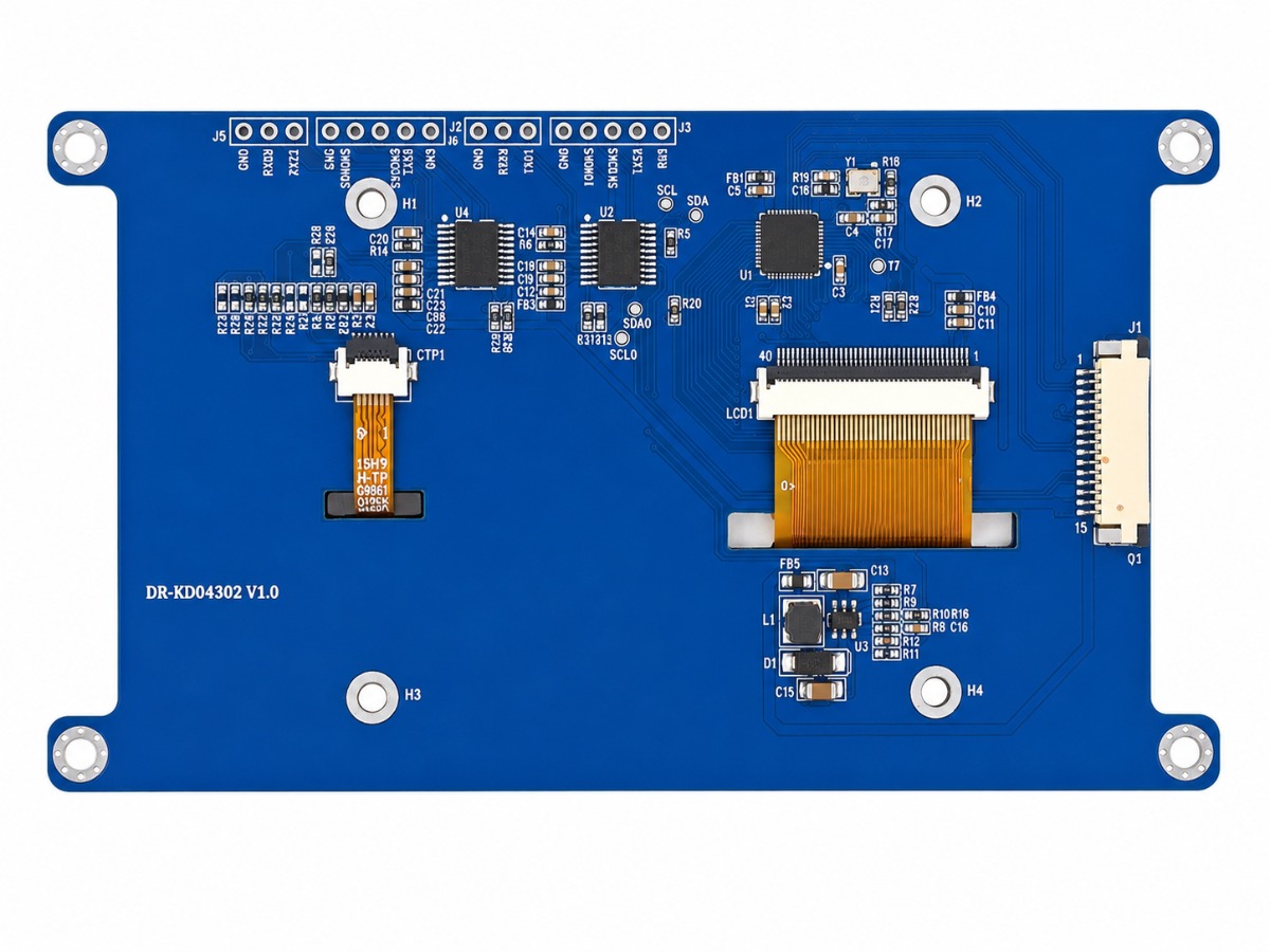 4.3 inch 800*480 DSI MIPI with 1000nits for Raspberry Pi 1000 nits