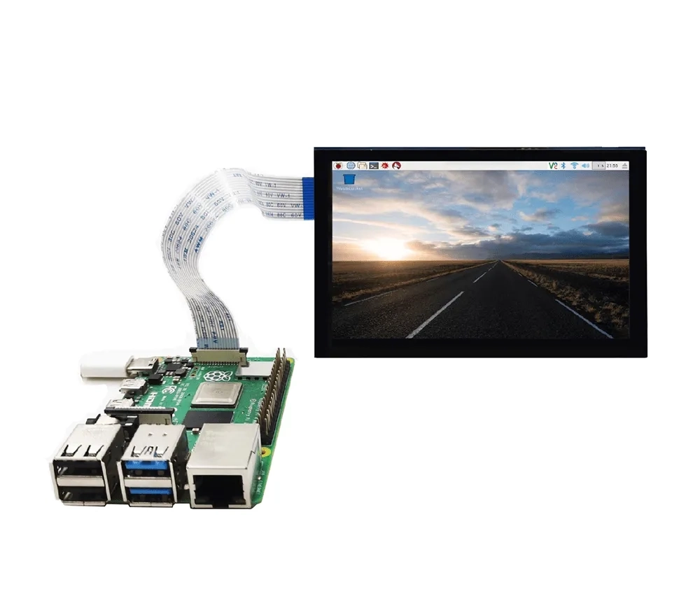 7.0 inch 1024×600 IPS MIPI DSI TFT LCD Display for Raspberry Pi (Plug-and-Play)